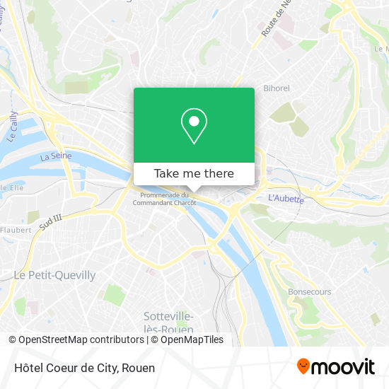 Mapa Hôtel Coeur de City