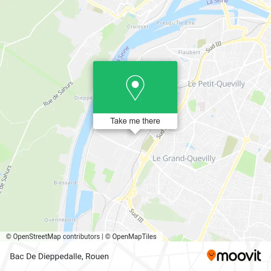 Bac De Dieppedalle map