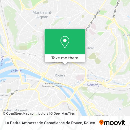 Mapa La Petite Ambassade Canadienne de Rouen