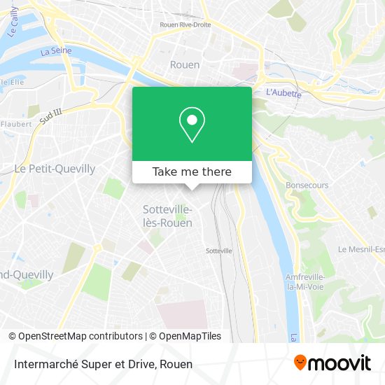 Intermarché Super et Drive map