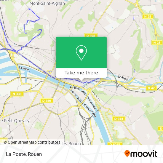 La Poste map