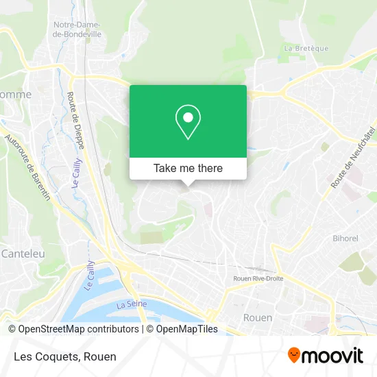 Mapa Les Coquets