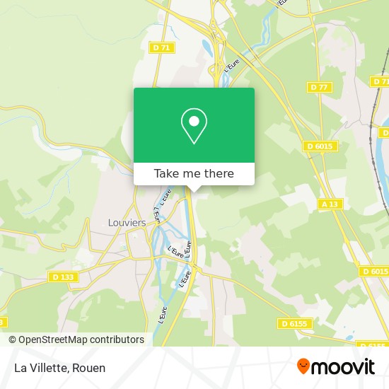 La Villette map