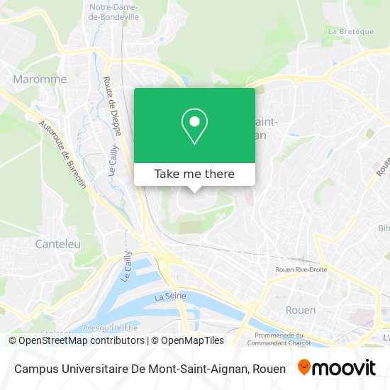 Campus Universitaire De Mont-Saint-Aignan map