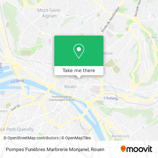 Pompes Funèbres Marbrerie Monjanel map