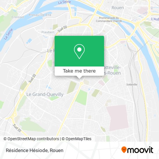 Résidence Hésiode map