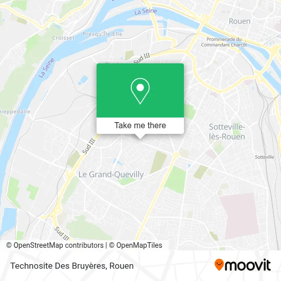 Technosite Des Bruyères map