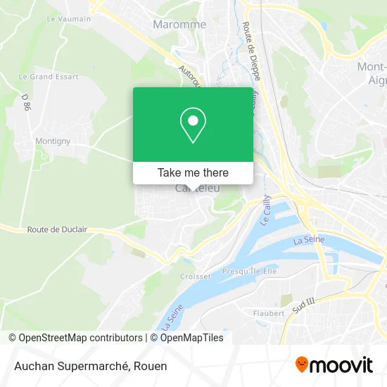 Auchan Supermarché map