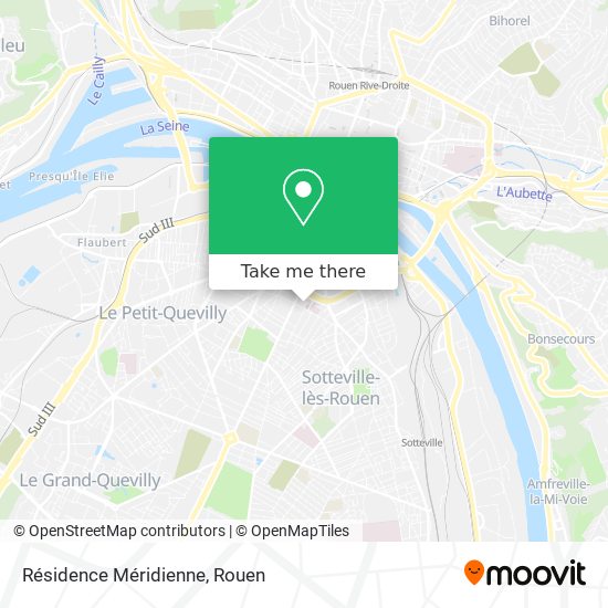 Résidence Méridienne map
