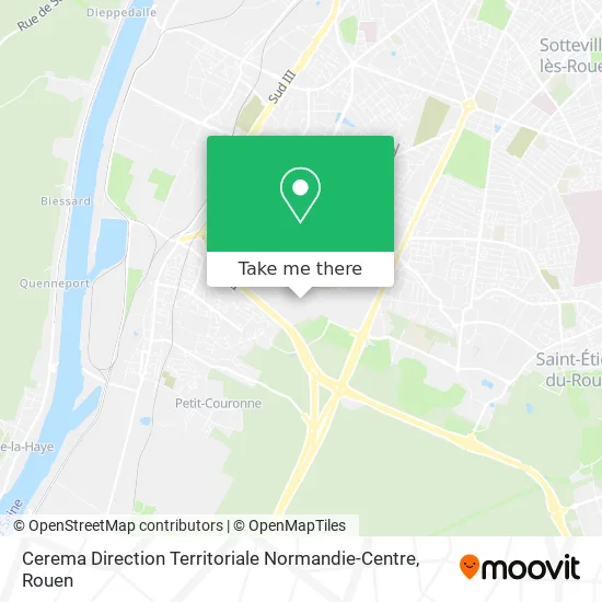 Cerema Direction Territoriale Normandie-Centre map