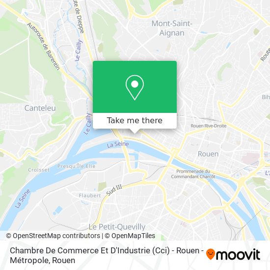 Mapa Chambre De Commerce Et D'Industrie (Cci) - Rouen - Métropole