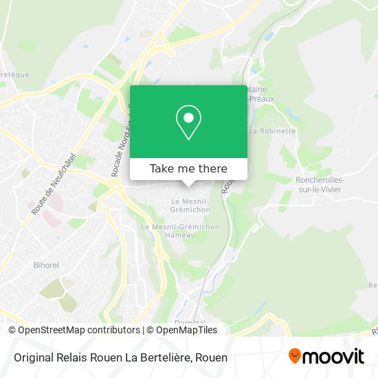 Original Relais Rouen La Bertelière map