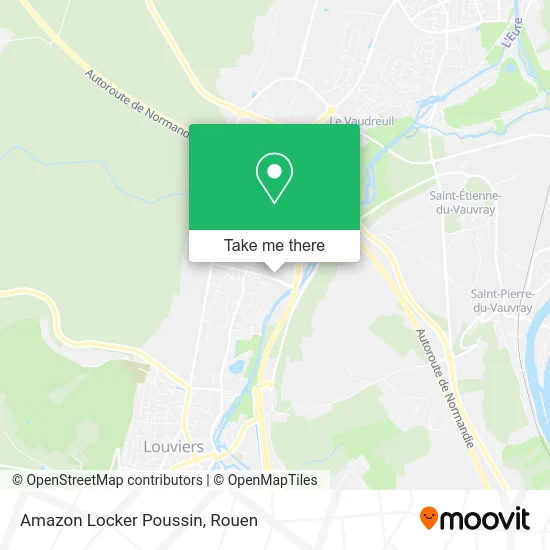 Amazon Locker Poussin map