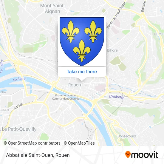 Abbatiale Saint-Ouen map