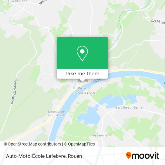 Mapa Auto-Moto-École Lefebvre