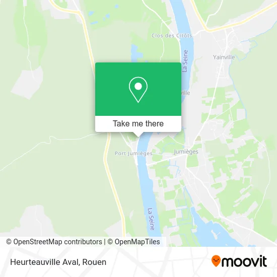 Heurteauville Aval map