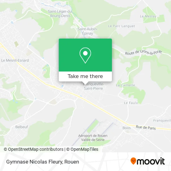 Gymnase Nicolas Fleury map