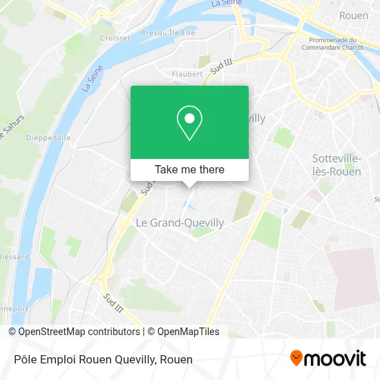 Pôle Emploi Rouen Quevilly map