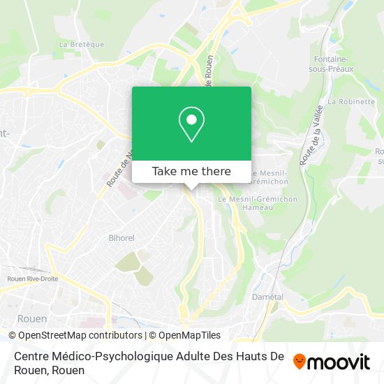 Centre Médico-Psychologique Adulte Des Hauts De Rouen map