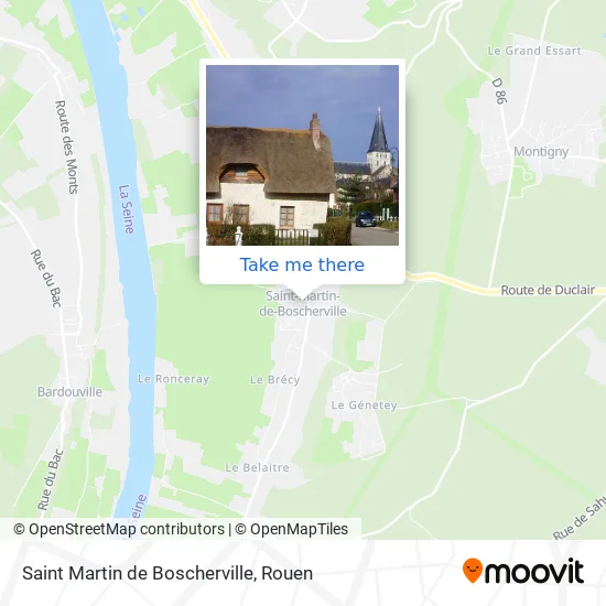 Saint Martin de Boscherville map