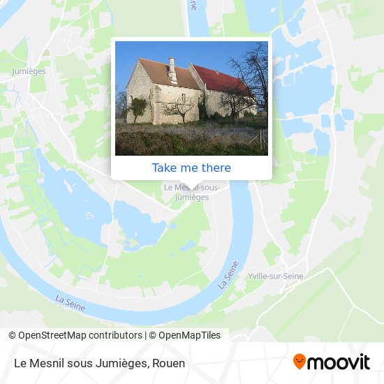 Mapa Le Mesnil sous Jumièges