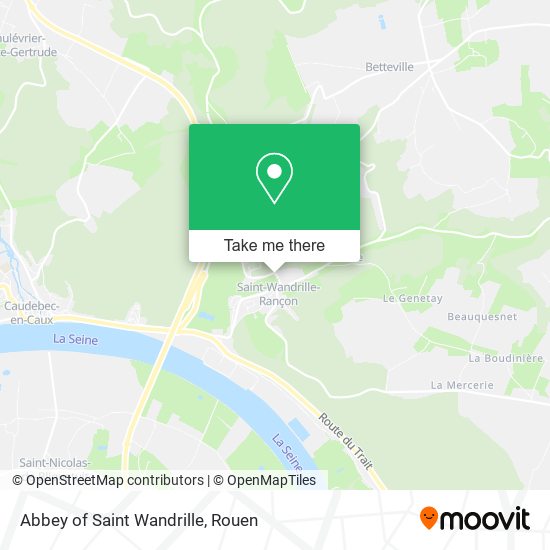 Abbey of Saint Wandrille map