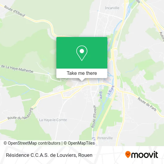 Résidence C.C.A.S. de Louviers map