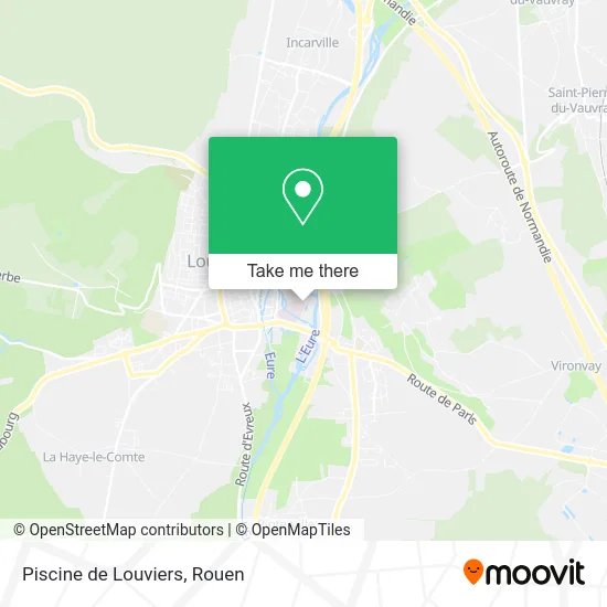 Piscine de Louviers map