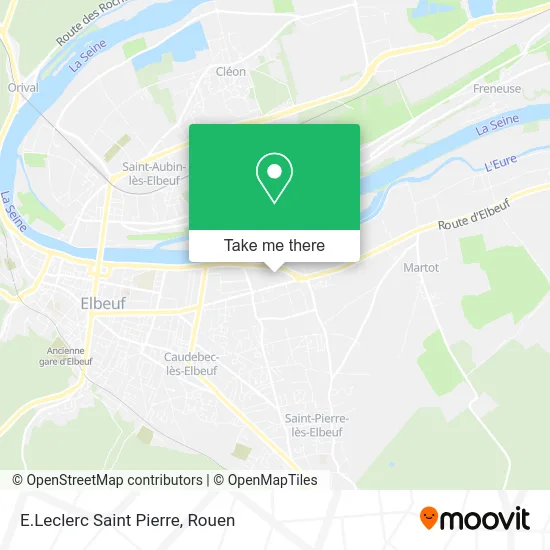 E.Leclerc Saint Pierre map