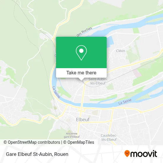 Gare Elbeuf St-Aubin map