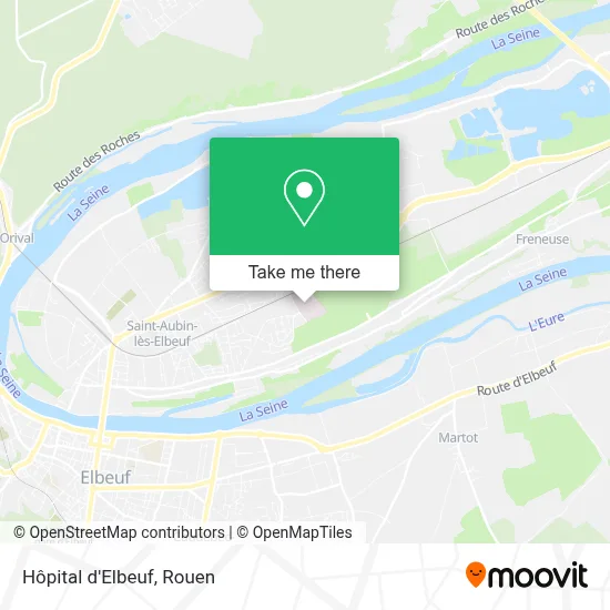 Hôpital d'Elbeuf map