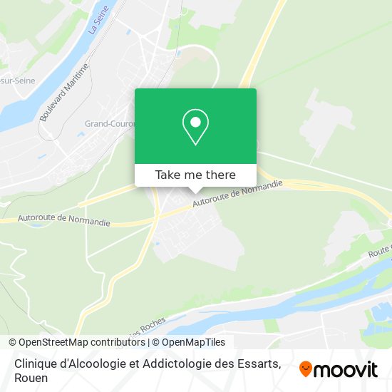 Clinique d'Alcoologie et Addictologie des Essarts map