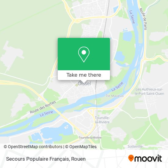 Secours Populaire Français map