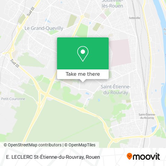 Mapa E. LECLERC St-Étienne-du-Rouvray
