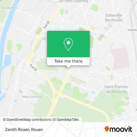 Zenith Rouen map