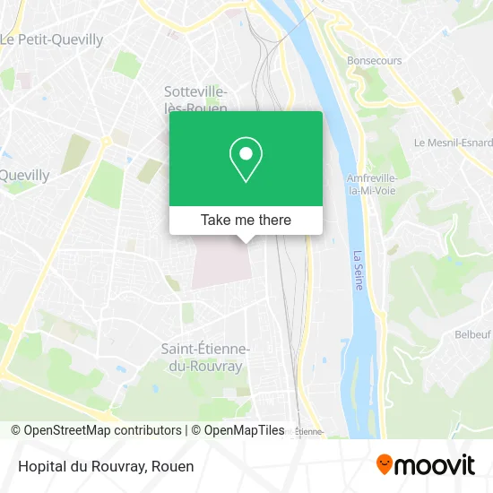 Hopital du Rouvray map