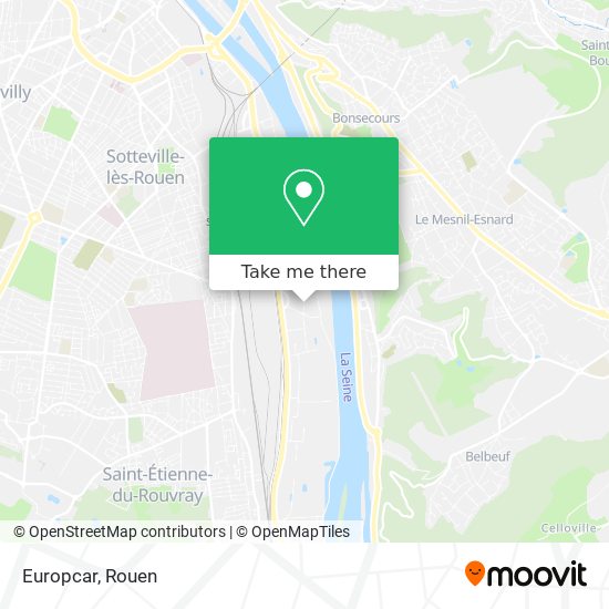 Europcar map