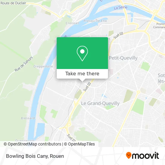 Bowling Bois Cany map