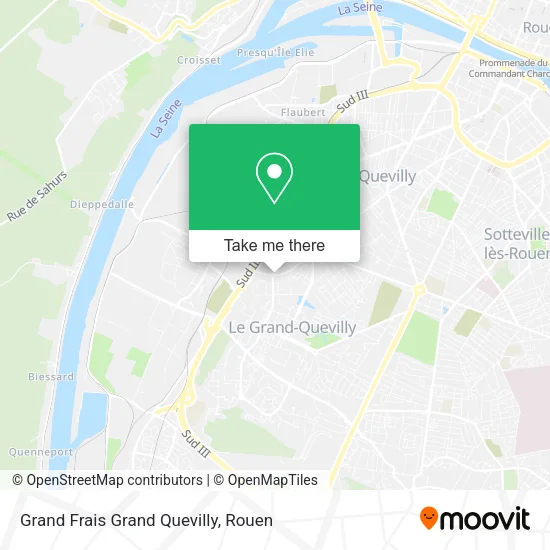 Grand Frais Grand Quevilly map