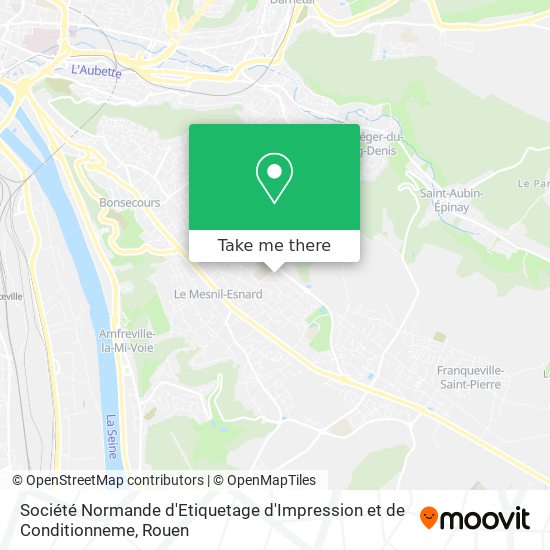 Mapa Société Normande d'Etiquetage d'Impression et de Conditionneme