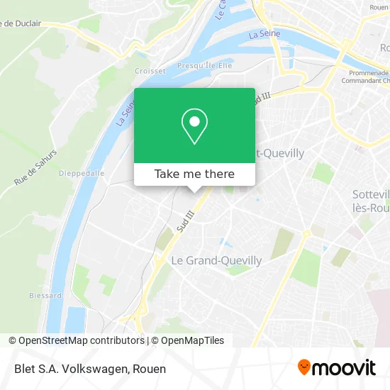 Blet S.A. Volkswagen map