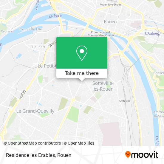 Residence les Erables map