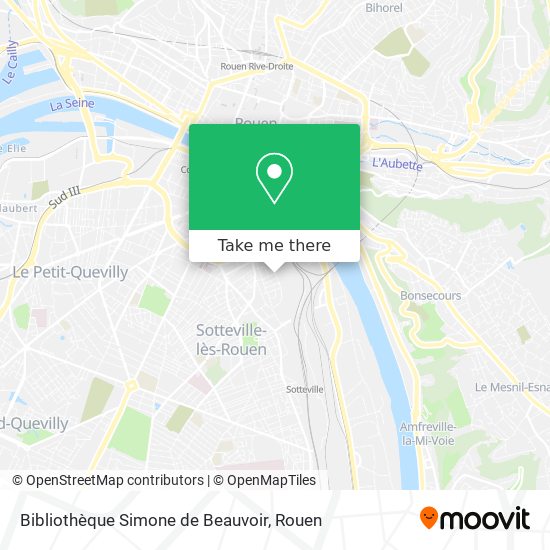 Mapa Bibliothèque Simone de Beauvoir