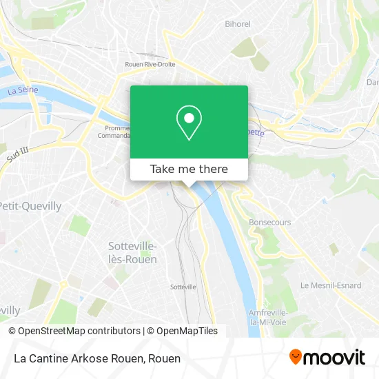 La Cantine Arkose Rouen map