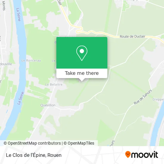 Le Clos de l'Épine map