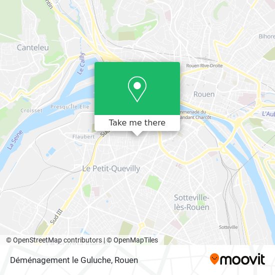Déménagement le Guluche map