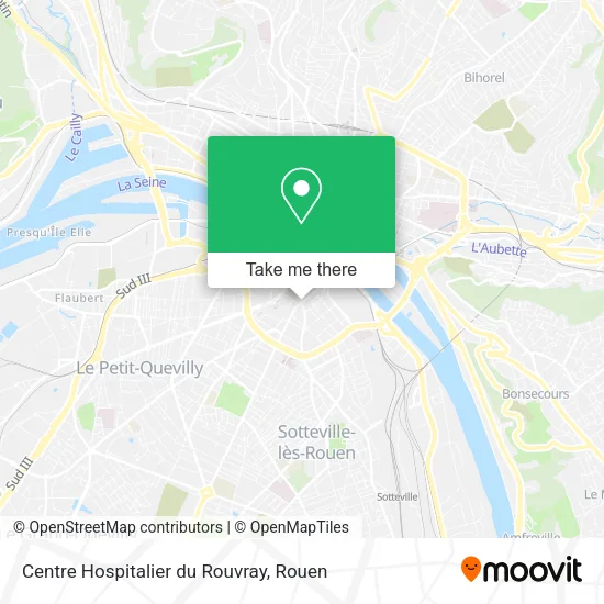 Centre Hospitalier du Rouvray map