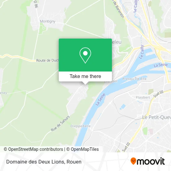 Domaine des Deux Lions map