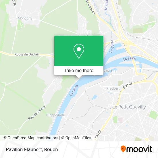 Pavillon Flaubert map