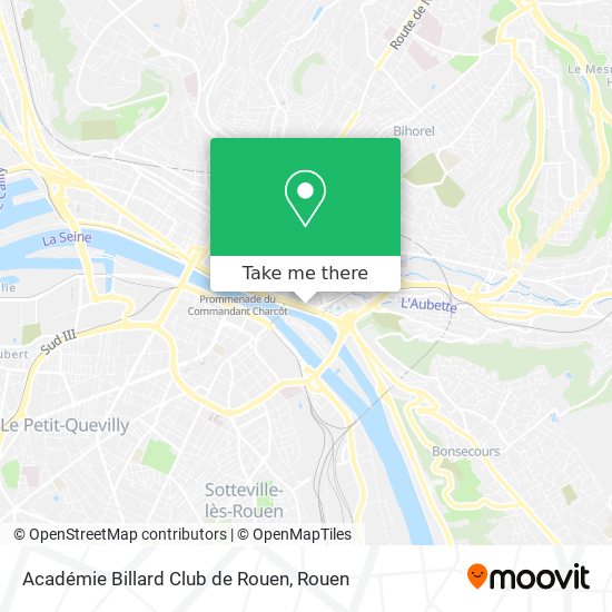 Académie Billard Club de Rouen map